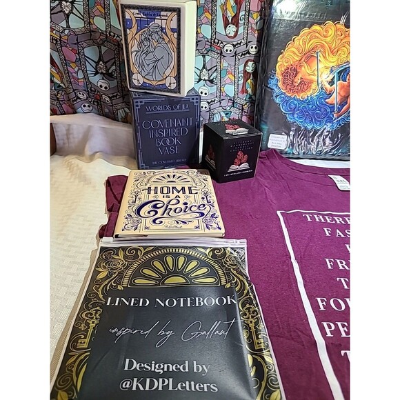 The Bookish Box Accessories 6pc Bundle T Shirt 4XL Cap Sleeve– No Book Included - Picture 3 of 10